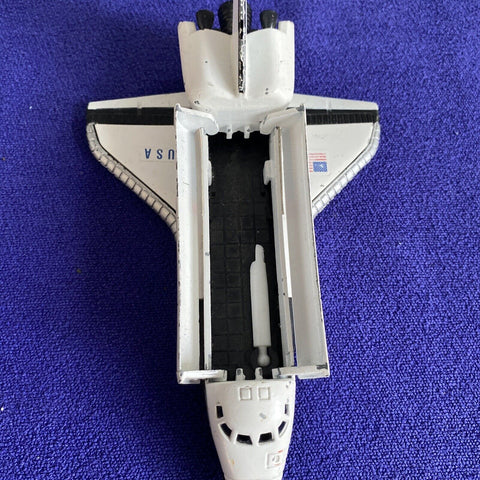 Vintage 1980s ERTL Co Columbia Space Shuttle Metal Die Cast Replica 7”