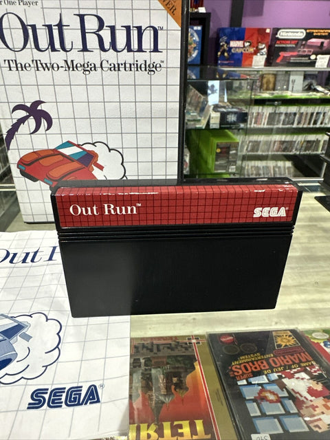Out Run (Sega Master System, 1987) SMS CIB Complete Tested!