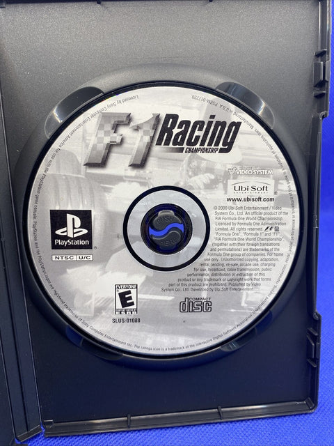 F1 Racing Championship - Sony Playstation 1 PS1 PSX - Game Disc Only - Tested!