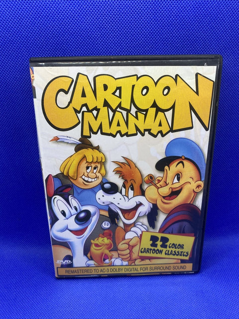 Cartoon Mania (DVD, 2001) 22 Color Cartoon Classics - Popeye, Robin Hood, Porky