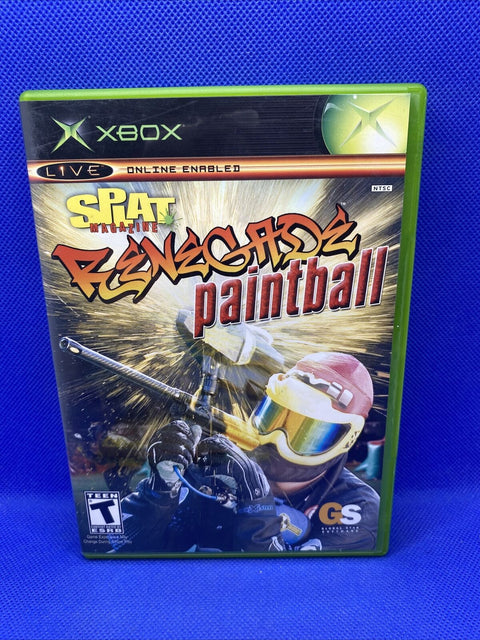Splat Magazine Renegade Paintball (Microsoft Original Xbox) Complete - Tested!