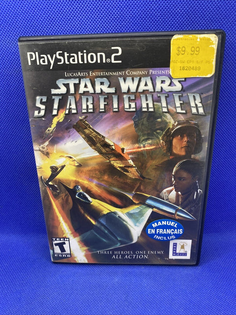 Star Wars: Starfighter (Sony PlayStation 2, 2002) PS2 Tested!