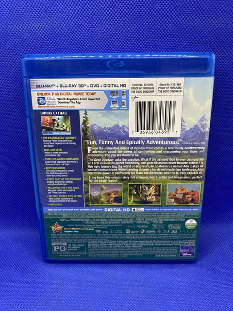 The Good Dinosaur 3D (Blu-ray/DVD, 3-Disc Set, 2016, US) Tested!