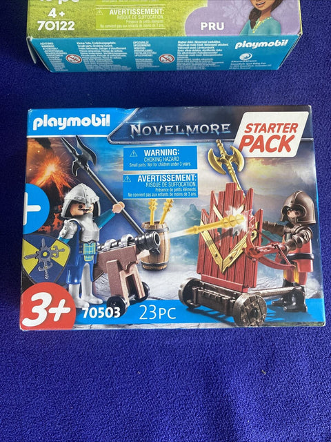 Lot Of 2 NEW Playmobil Sets - Spirit Riding Free + Novelmore Starter Pack