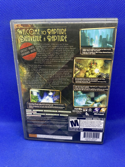 Bioshock (Xbox 360, 2007) Platinum Hits - CIB Complete - Tested!