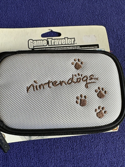 NEW! Nintendo DS Official Console Carry Case - Nintendogs White Game Traveler
