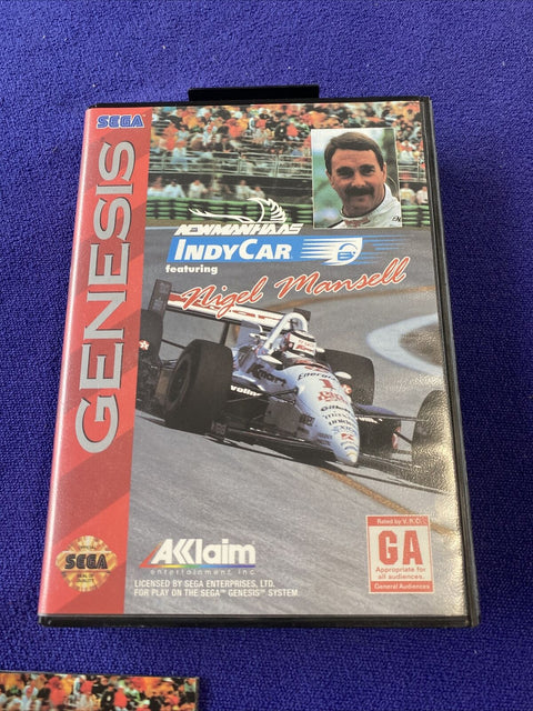 Newman Haas IndyCar Featuring Nigel Mansell (Sega Genesis) Complete, Tested!