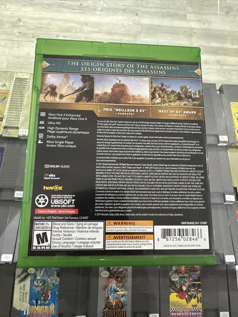 Assassin's Creed Origins (Microsoft Xbox One, 2017) XB1 Tested!