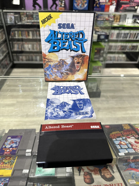 Altered Beast (Sega Master System, 1989) SMS CIB Complete - Tested!