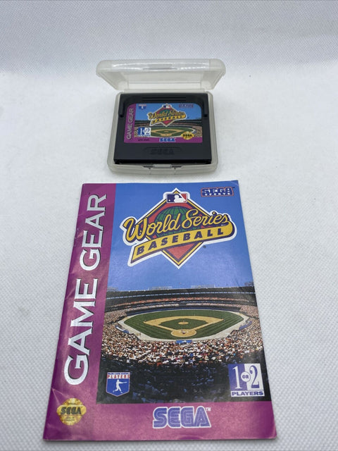 World Series Baseball (Sega Game Gear, 1993) Authentic Game Cartridge w/ Manual!