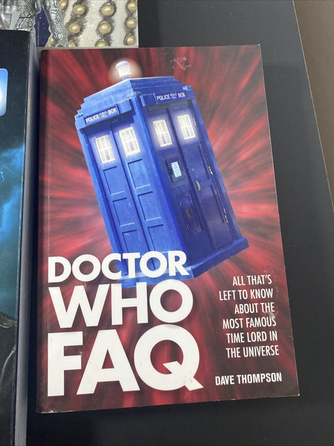 Doctor Who Assorted Paperback Book Lot Of 3 - FAQ, Encyclopedia, Memorabilia