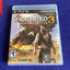 Uncharted 1 + 3 PS3 Lot (Sony PlayStation 3, 2011) Complete Tested!