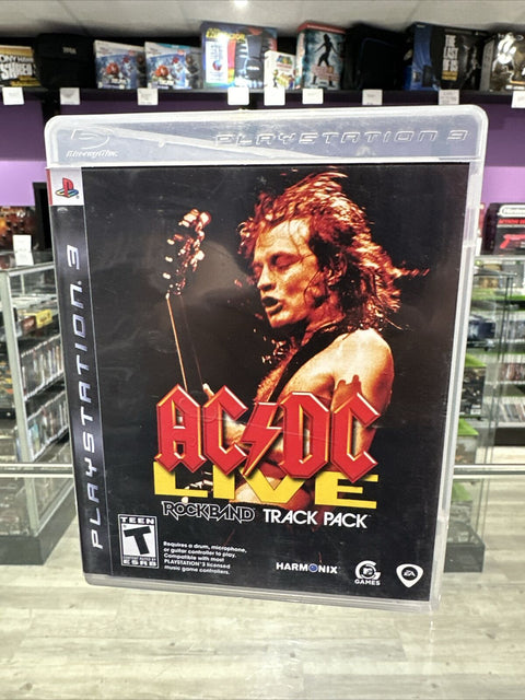 AC/DC Live: Rock Band Track Pack (Sony PlayStation 3, 2008) PS3 CIB Complete