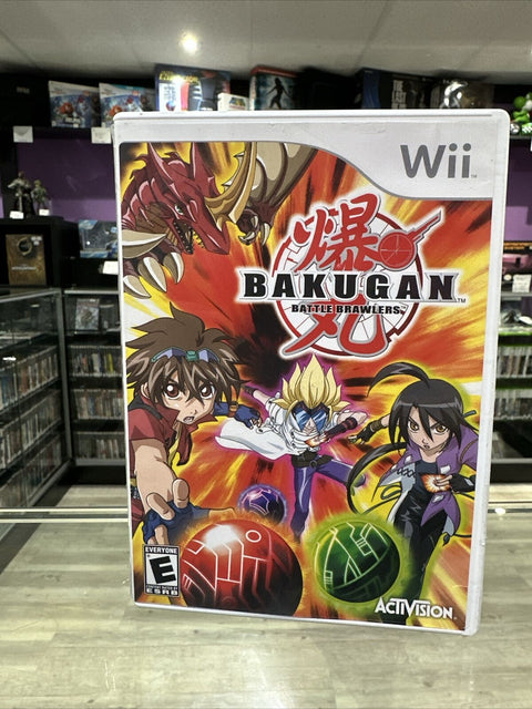 Bakugan Battle Brawlers (Nintendo Wii, 2009) CIB Complete Tested!