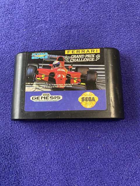 Ferrari Grand Prix Challenge (Sega Genesis, 1992) Authentic CIB Complete Tested!