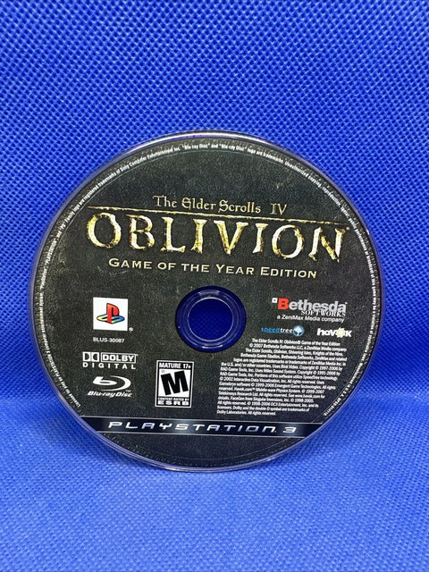 Oblivion Game of the Year Black Label (PS3 PlayStation 3) Complete Tested