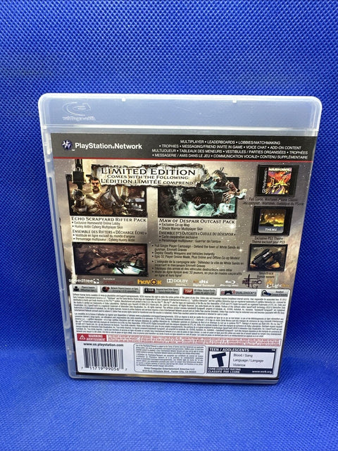 Starhawk: Limited Edition (PS3, Sony PlayStation 3, 2012) CIB Complete - Tested!