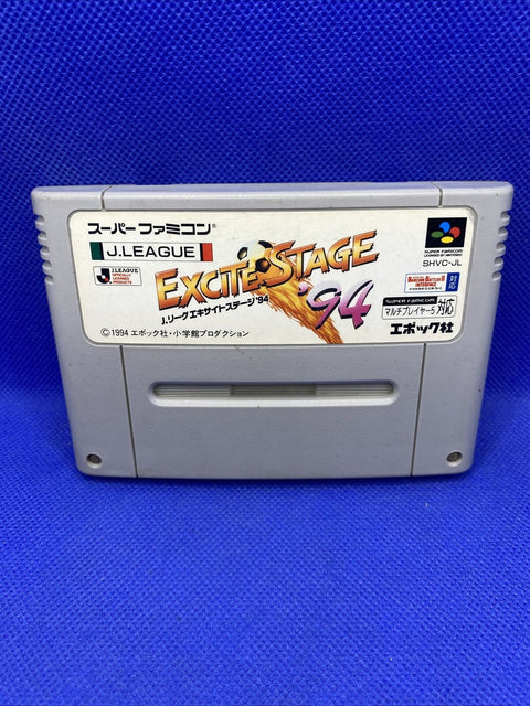 J League Excite Stage Lot of 2 - Nintendo Super Famicom Japan Import SFC 94 + 95