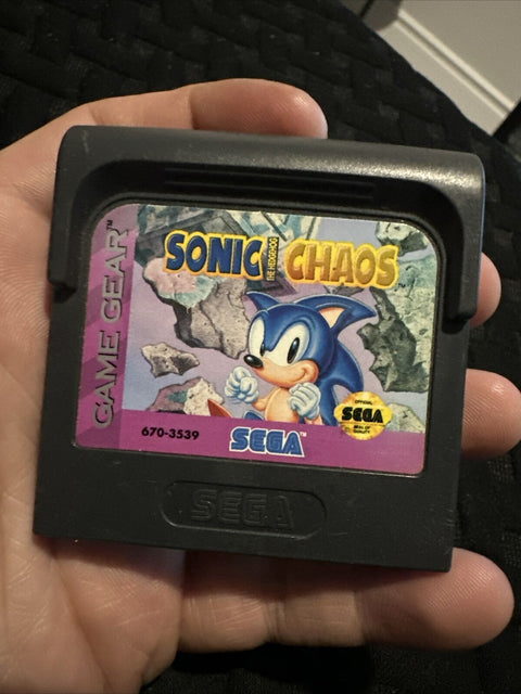 Sonic Chaos (Sega Game Gear, 1993) Authentic Cartridge Only - Tested!