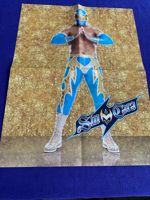 WWE Reversible Rey Mysterio + Sin Cara Wall Poster - 21” x 16”