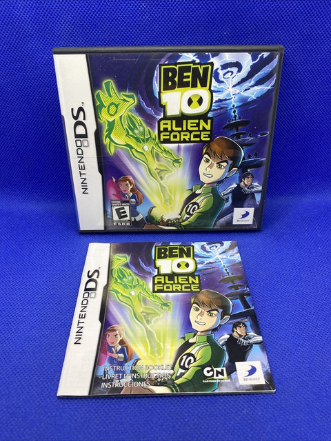 *NO GAME* Ben 10: Alien Force (Nintendo DS, 2008) Case + Manual Only!