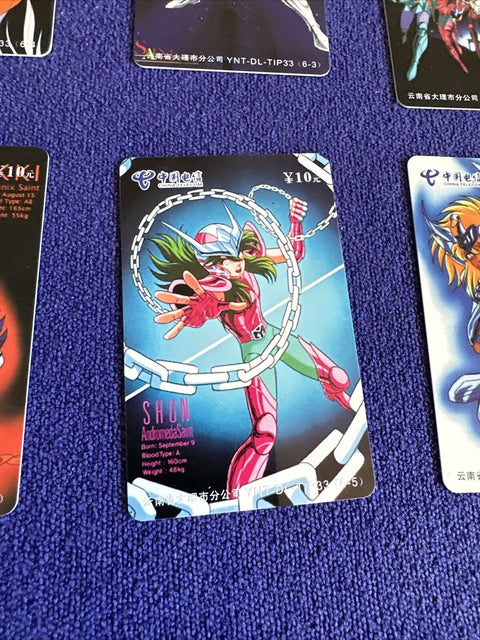 Lot Of 6 Saint Seiya China Telecom Vintage Cards - 2004