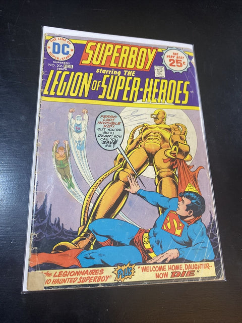 Superboy Starring The Legion Of Super-Heroes # No. 206 1975 - DC Comics