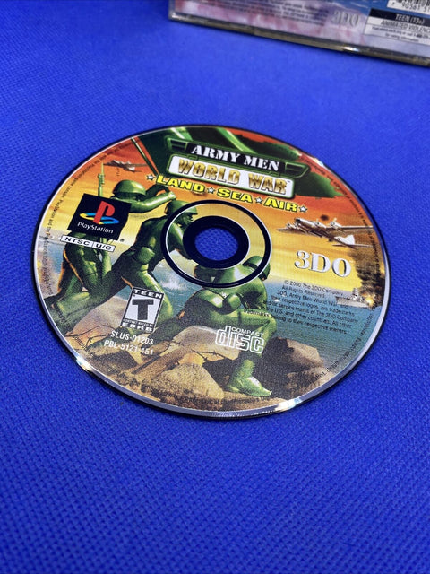 Army Men: World War Land, Sea, Air (Sony PlayStation 1) PS1 CIB Complete Tested