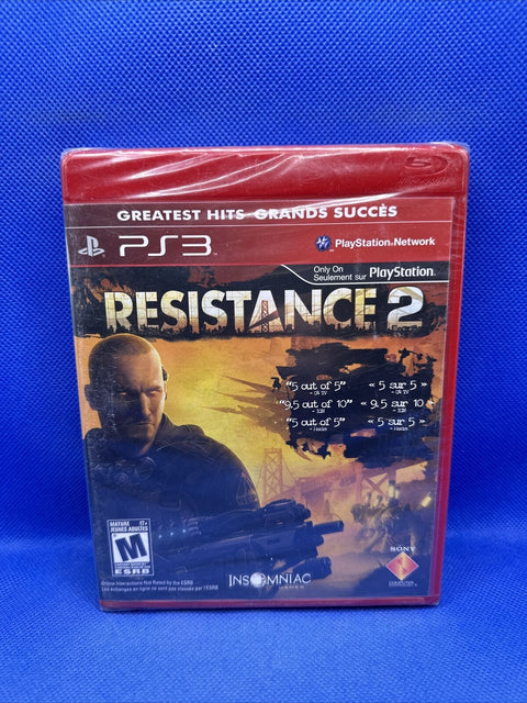 NEW! Resistance 2 Greatest Hits (Sony Playstation3, PS3) Factory Sealed!