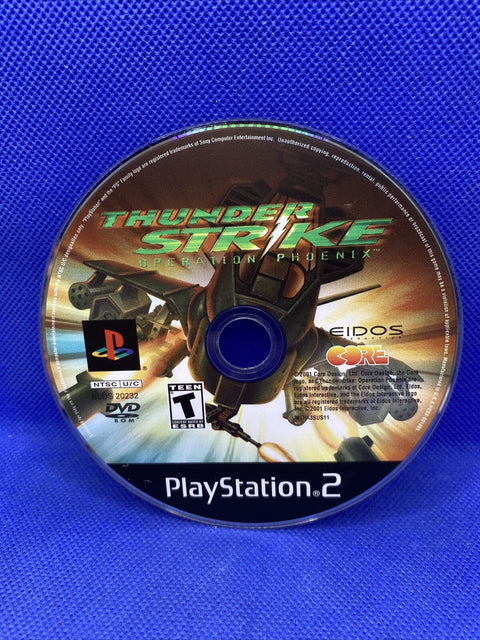 ThunderStrike: Operation Phoenix (Sony PlayStation 2, 2001) PS2 Complete Tested!