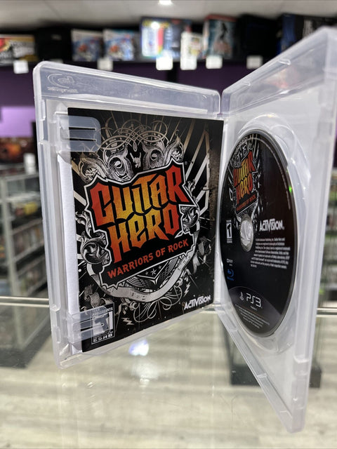 Guitar Hero Warriors of Rock (Sony PlayStation 3 2010) PS3 CIB Complete Tested!