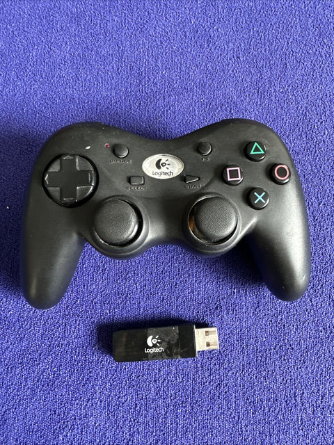 Logitech Cordless Precision Wireless Controller w/ Receiver Dongle - PS3 Tested!
