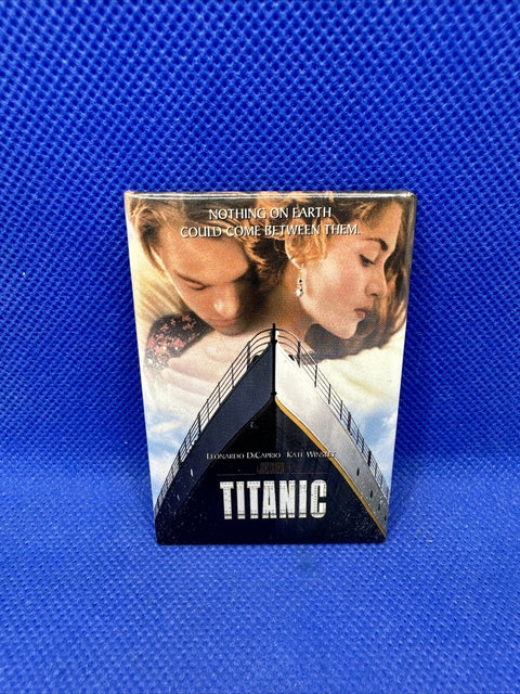 Vintage 1998 Titanic Movie Button Pin Promo - James Cameron