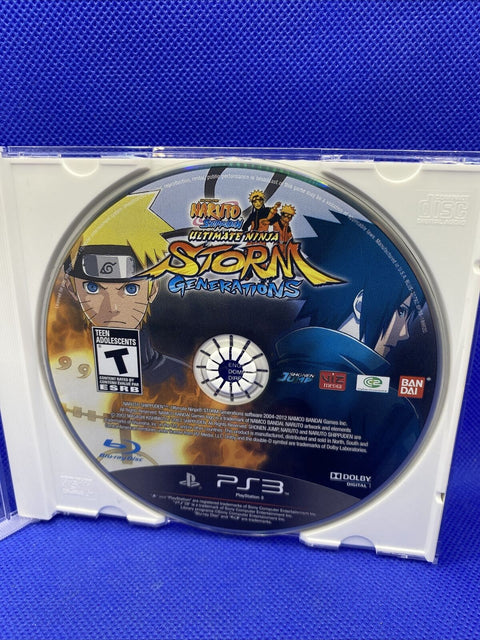 Naruto Ultimate Ninja Storm Generations - PS3 -  Authentic Disc Only - Tested!