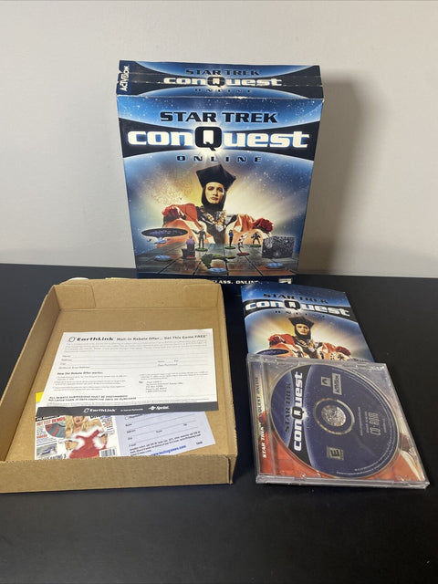 Star Trek Conquest Online (PC, 2000) Open Big Box, Game NEW + SEALED!