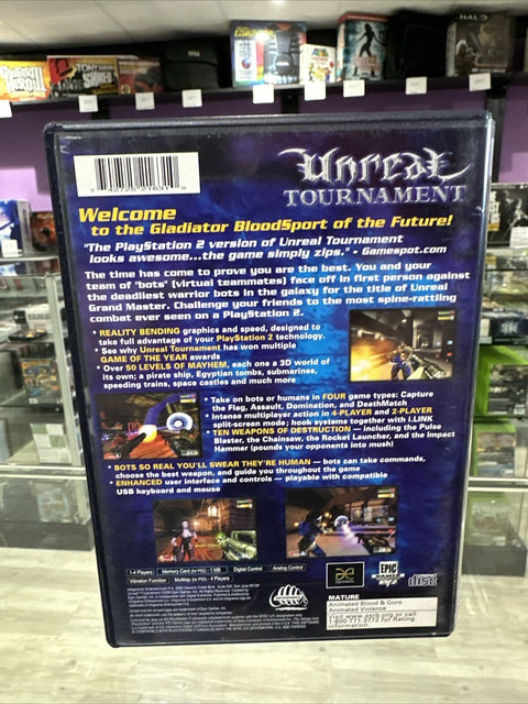 Unreal Tournament (Sony PlayStation 2, 2000) PS2 CIB Complete Tested!