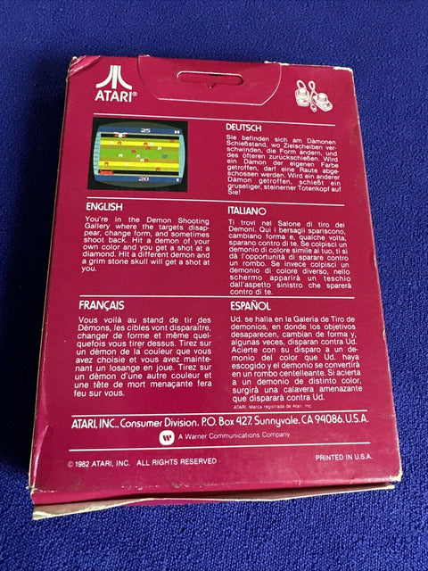 NEW! Demons to Diamonds (Atari 2600, 1982) Factory Sealed! Box Damage