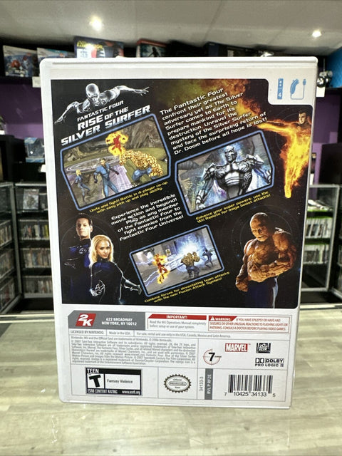 Fantastic 4: Rise of the Silver Surfer (Nintendo Wii, 2007) CIB Complete Tested!