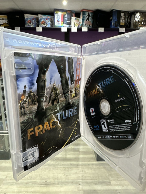 Fracture (Sony PlayStation 3, 2008) - CIB Complete PS3 Tested!