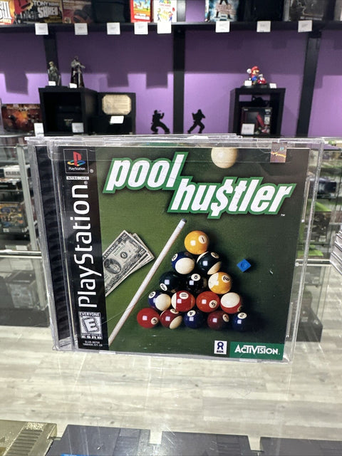 Pool Hustler (Sony PlayStation 1, 1998) PS1 CIB Complete Tested!