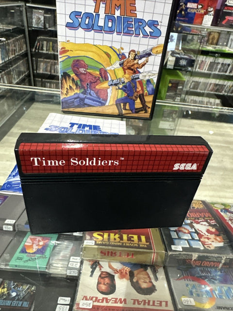 Time Soldiers (Sega Master System, 1988) SMS CIB Complete - Tested!