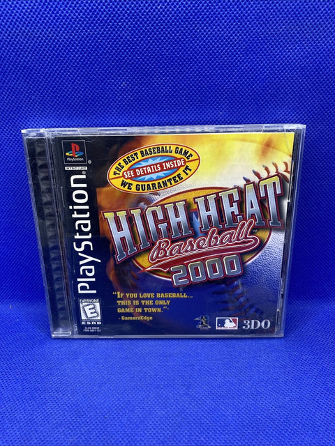 High Heat Baseball 2000 (Sony PlayStation 1, 1999) PS1 CIB Complete, Tested!