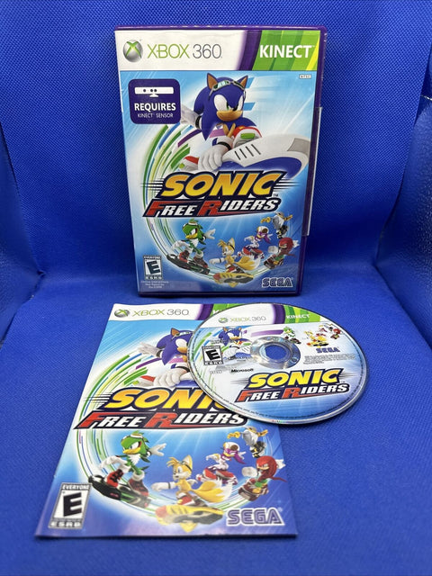 Sonic Free Riders (Microsoft Xbox 360, 2010) CIB Complete - Tested!