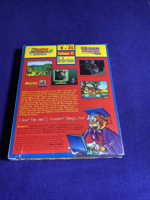 NEW! The Junior Science Series MagiKids - Vintage Big Box PC Game - Sealed