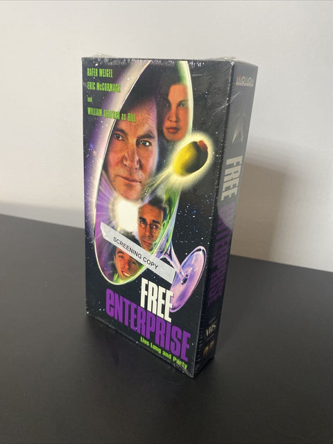 NEW! PROMO COPY - Free Enterprise (VHS, 1999) Screening Copy - Factory Sealed!