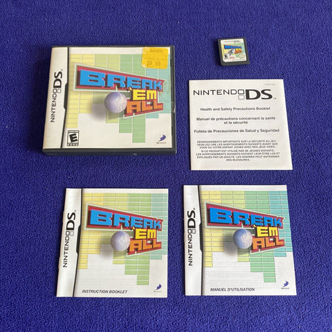 Break 'Em All (Nintendo DS, 2006) NDS CIB Complete - Tested!