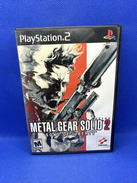 Metal Gear Solid 2: Sons of Liberty - Black Label (PlayStation 2, PS2) Complete!