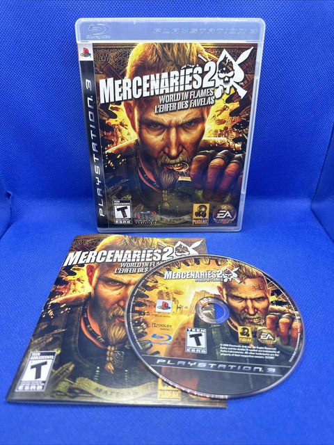 Mercenaries 2 World in Flames (Sony PlayStation 3) PS3 CIB Complete - Tested!