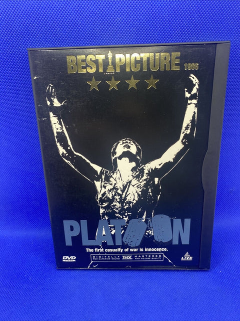 Platoon (DVD, 1997) Charlie Sheen, Willem Dafoe First Print Snap Case - Tested!