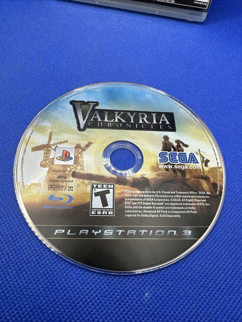 Valkyria Chronicles (Sony PlayStation 3, 2008) PS3 CIB Complete - Tested!